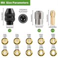 thumbnail image 3 of 28Pcs Drill Chuck Collet Set for Dremel 1/32 to 1/8 Replacement 4486 Drill Keyless Bit Chuck Shank Rotary Tool Quick Change, 3 of 5