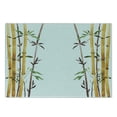 thumbnail image 2 of Bamboo Print Cutting Board, Bamboo Grove Calm Your Mind Slow down Relax Hand Drawn Style Art, Decorative Tempered Glass Cutting and Serving Board, Small Size, Cream Brown White, by Ambesonne, 2 of 5