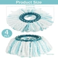 thumbnail image 2 of LOVEVER 4 Pack Spin Mop Head Replacement Compatible with Leifheit Microfiber Mop Head Machine Washable Mop Refills Replacements Household Cleaning Tools, 2 of 7
