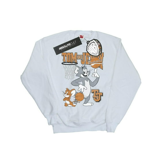 Tom et Jerry Sweat-Shirt de Basketball Tournant pour Filles
