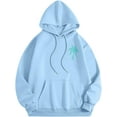 thumbnail image 4 of Pink Graphic Hoodie For Women 2024 Cute Preppy Sweatshirt Long Sleeve Drawstring Pullover Tops With Pockets, 4 of 5