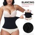 thumbnail image 5 of MISS MOLY 2 Pack Waist Trainer for Women Tummy Control Belt Seamless Waist Cincher Girdle Body Shaper, 5 of 6