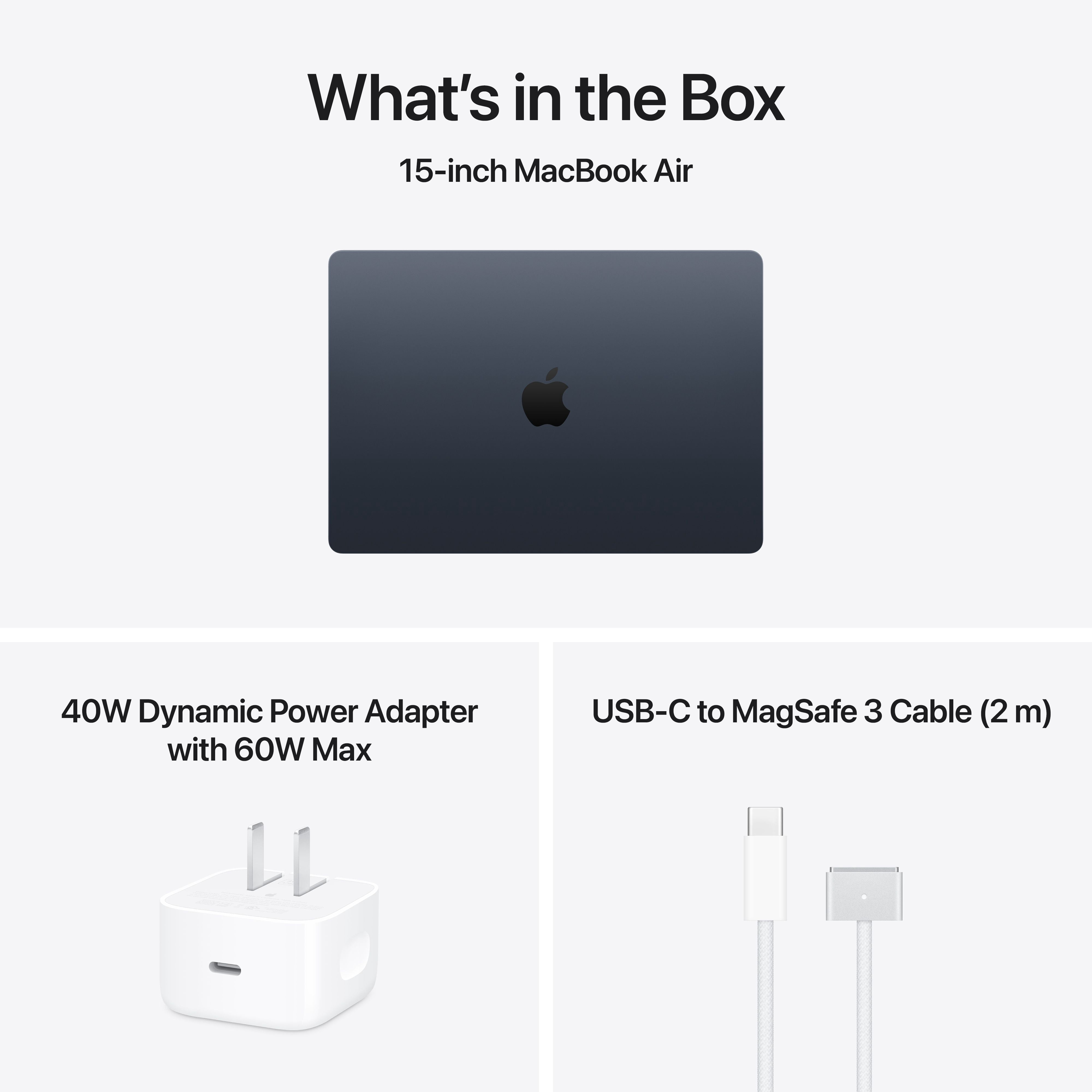Apple 15" MacBook Air with M5 chip, 10 core CPU / 10 core GPU, 16GB Memory, 512GB SSD - Midnight