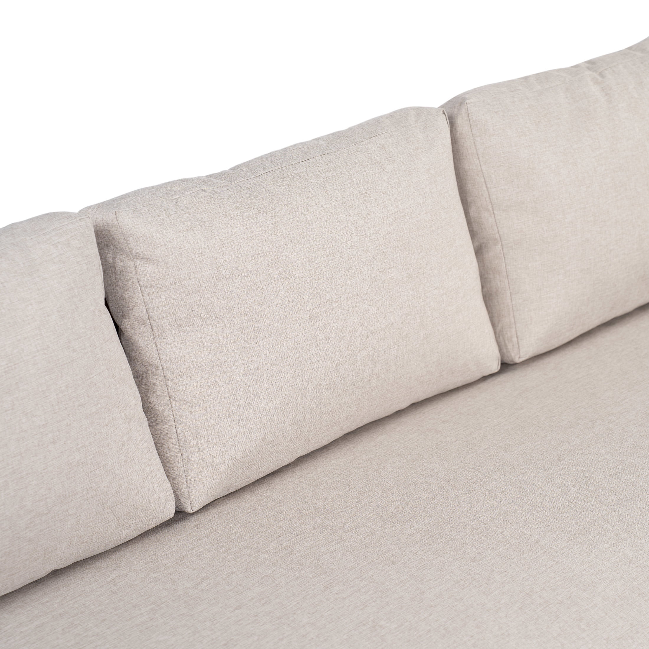 Christopher Knight Home Outdoor 3-Seater Sofa with Cushions, Acacia Wood Frame, Teak + Beige