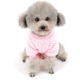thumbnail image 2 of Jersey polar para perros/gatos pequeños, abrigos de invierno cálidos, jersey para mascotas, chaqueta para cachorros, camisa, sudadera (rosa, M), 2 of 5