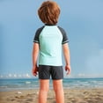 thumbnail image 5 of CYRBOKO Boys Swimwear, Two pieces Lightweight Summer Quick Dry Swimwear Suits Blue Size 5 T, 5 of 8