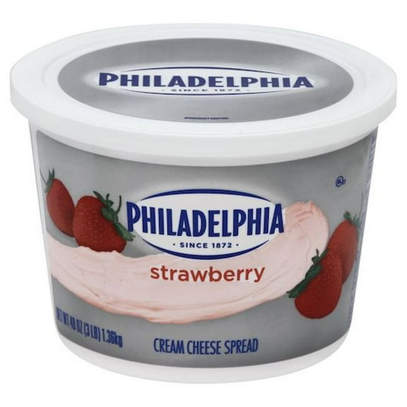 Philadelphia Strawberry Cream Cheese, 3 Pound -- 6 per Case.