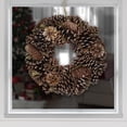 thumbnail image 2 of Northlight Brown Assorted Pine Cone Wooden Christmas Wreath - 13-Inch, Unlit, 2 of 3