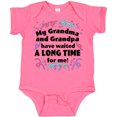 thumbnail image 3 of Inktastic My Grandma and Grandpa Have Waited a Long Time for Me Boys or Girls Baby Bodysuit, 3 of 5