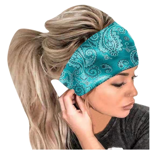 Bandeau pour Femmes, Bandeau Imprimé Élastique pour Cheveux, Accessoires de Mode Automne Hiver