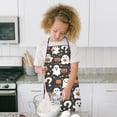 thumbnail image 4 of Halloween Ghosts with Pumpkins and Stars Kids Aprons for Girls and Boys,Adjustable Neck Strap Toddler Aprons for Kids Cooking Baking,23.6"x19", 4 of 7