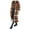 Orange, variant on Womens Plaid Long Wool Blend Coat Shacket Jackets Long Sleeve Button Down Casual Boyfriend Flannel Shirts