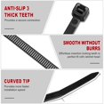 thumbnail image 4 of Bridas RAZCC, 1200 unidades, cable negro de 30 cm, nailon resistente, 70 libras, 4 of 7