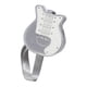 thumbnail image 1 of Bolso de hombro con forma de guitarra para mujer, de piel sintética, ligero, tipo bandolera. Plata, 1 of 9