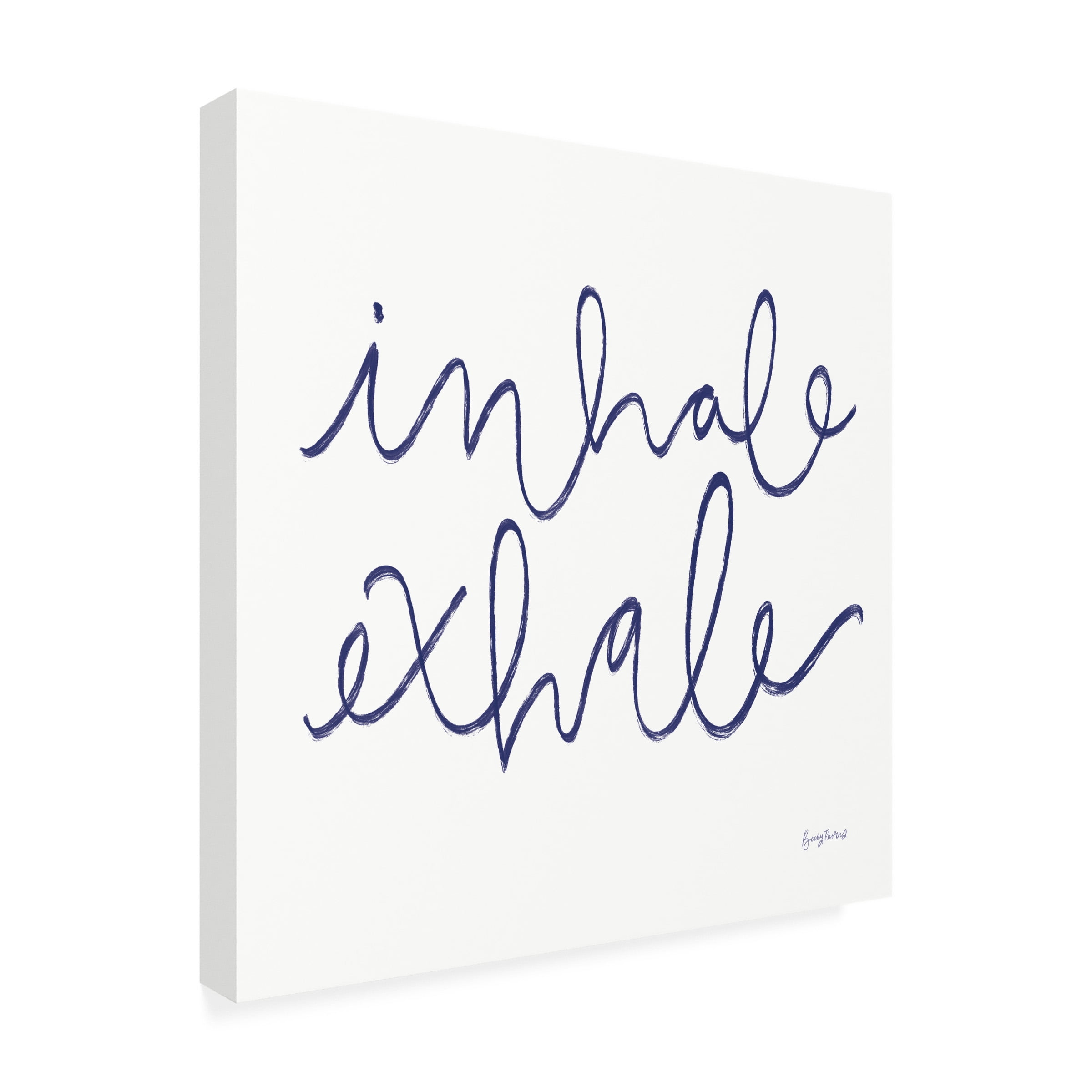 Becky Thorns 'Calm Home III Indigo Crop' Canvas Art