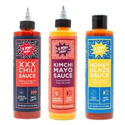 KPOP Foods K-TOWN Korean BBQ Sauce Gift Set, 3 Flavors, with Recipes, 24oz Total