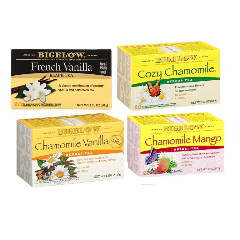 Bigelow Chamomile Mango, CaffeineFree Herbal Tea Bags, 20, 52 OFF