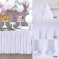 thumbnail image 4 of EDTara Table Skirt 72in x 30in Pleated Ruffle Polyester for Wedding, Birthday Party, Baby Shower Decoration, 4 of 9
