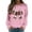 2-Pink, variant on Fiaer Bow Women Sweatshirts Christmas Baggy Tops Holiday Crew Neck Trendy Long Sleeve Cozy Leisure Pullover Yellow XL