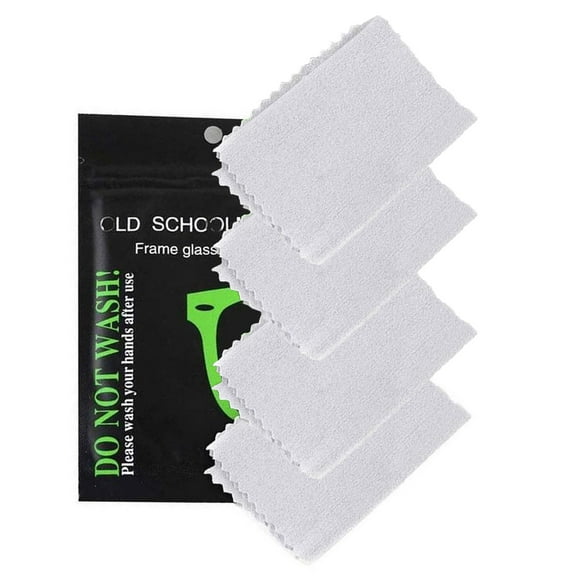 Fridja Microfiber Cleaning Cloth Lens Cleaning Cloth Microfiber Glasses and Screen Cleaner Safe for All Multi-Coated Eyeglass and Camera Lenses, Pack of 4