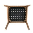 thumbnail image 4 of GDF Studio Issa PU Leather and Rubberwood Dining Chair, Black, Set of 2, 4 of 10