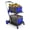 Blue, variant on Collapsible Shopping Cart with Wheels & Storage Crate,Folding Shopping Cart on Wheel,Portable Folding Utility Cart for Groceries, Warehouse & Supermarket.Black