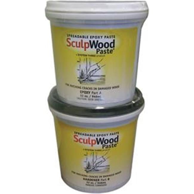 system three resins 1quart sculpwood epoxy paste kit