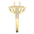 thumbnail image 4 of Dazzlingrock Collection 0.60 Carat (ctw) 18K White Diamond Ladies Bridal Semi Mount Engagement Ring, Yellow Gold, Size 10, 4 of 4