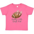 thumbnail image 3 of Inktastic Daddy's Little Draft Pick Football Pink Bow Boys or Girls Baby T-Shirt, 3 of 5