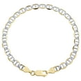 thumbnail image 2 of 10K Yellow Gold 6mm Diamond Cut Solid Anchor Mariner Link Bracelet 7 Inches, 2 of 3
