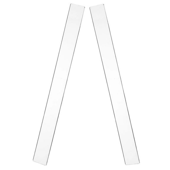 TABLETREANDS Dough Thickness Measuring Rulers 2Pcs Transparent Acrylic Baking Ruler for Dough 11.59X1.18X0.08in