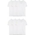 thumbnail image 3 of Fruit of the Loom Men's Stay Tucked V-Neck T-Shirt, 6 Pack, 3 of 3
