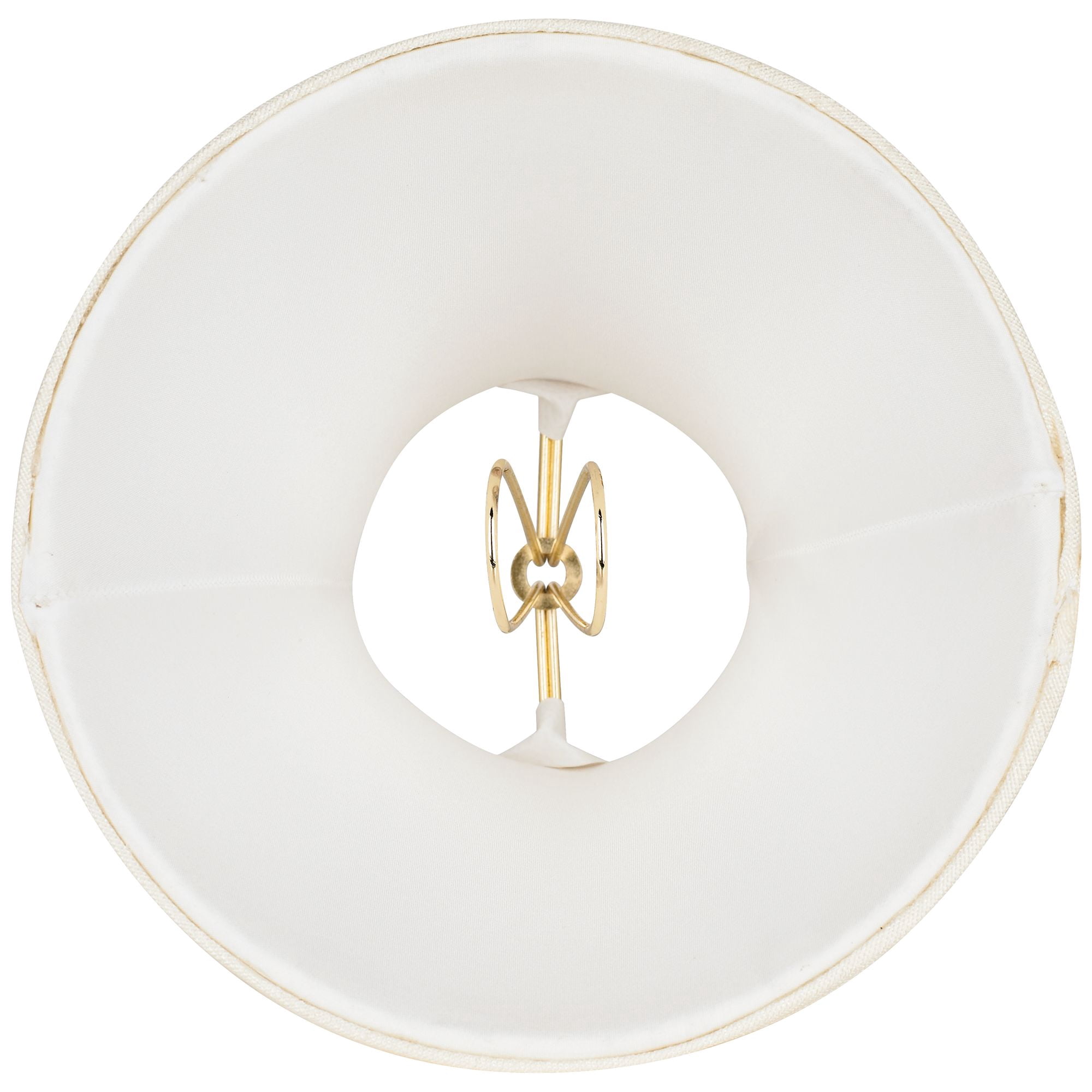 Imperial Shade Set of 8 Hardback Bell Lamp Shades Evaline Cream Small 3" Top x 6" Bottom x 5" High Candelabra Clip-On Fitting