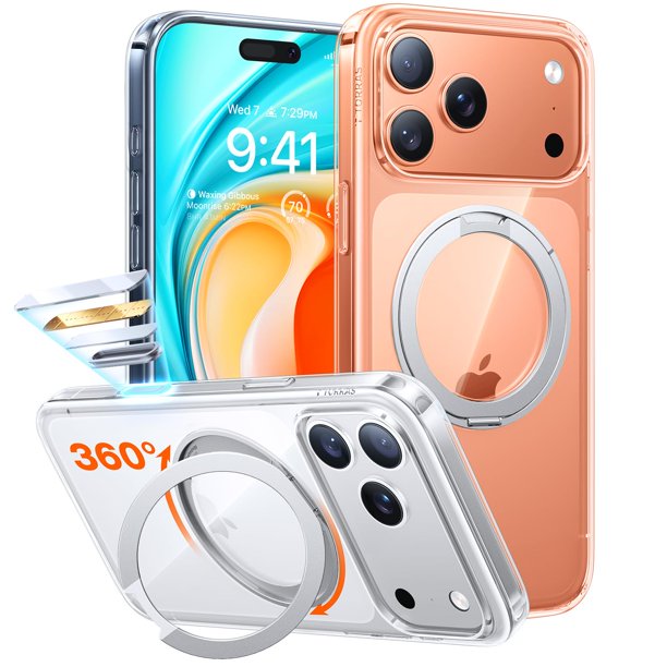 Funda para teléfono TORRAS Upgrade 360 con soporte magnético para iPhone 17 Pro