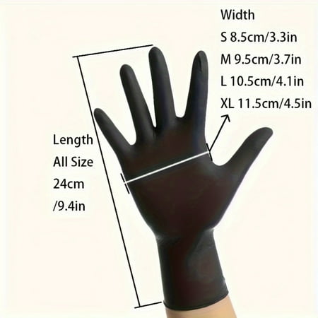 

SHZGXYC 50 Pairs of Waterproof Disposable High Elasticity Rubber Gloves for Food Service Kitchen Supplies