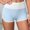 Blue, variant on Womens Solid High Waist Biker Yoga Shorts Slim Fit Butt Lifting Stretch Workout Sports Shorts Fitness Sleep Bottoms for Daily Exercise and Indoor Casual Wear Gray