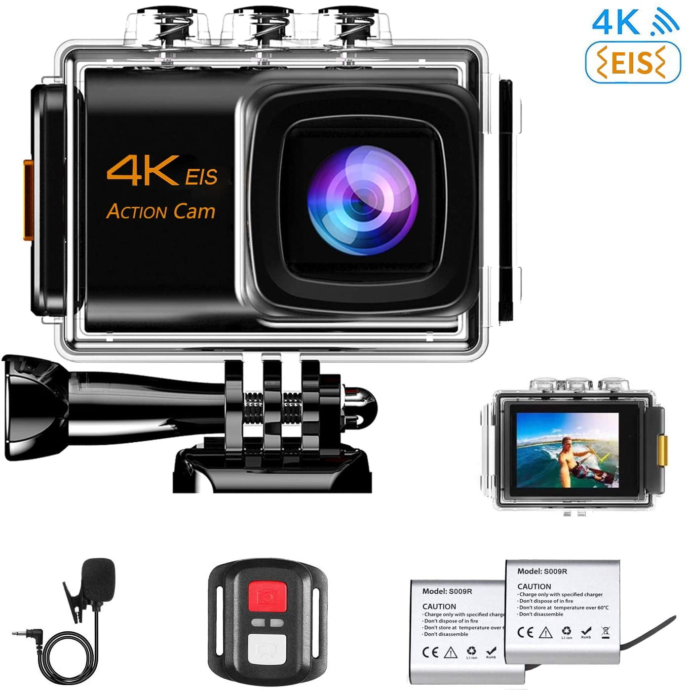 NINE CUBE Action Camera 4K Ultra HD 