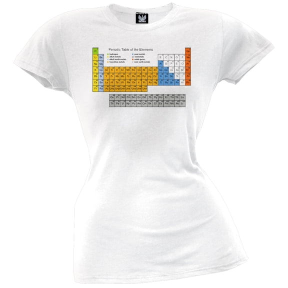 Periodic Table Juniors T-Shirt - X-Large
