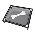 thumbnail image 4 of Refriando cama de mascota elevada cama elevada muebles transpirables y transpirables perros pequeños perros elevados cama para mascotas cama de hamaca patrón óseo, 4 of 8