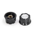 thumbnail image 2 of Unique Bargains 10 Pcs Boutons de Contrôle de Potentiomètre à Insert de Tige Articulée 6mm avec Vis à l'Intérieur, 2 of 3