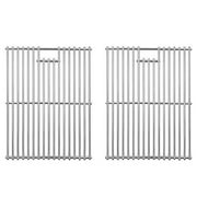 DcYourHome Solid 304 Stainless Steel Cooking Grids, Grill Grates Replacement for Nexgrill 720-0830H, Master Forge 1010037, Kenmore 122.16119 415.16107110, Uniflame GBC981W GBC091W, 2 Pcs 17 3/8"