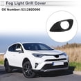 thumbnail image 2 of Unique Bargains Front Left Fog Light Grill for Toyota Yaris 2007-2013 Front Lower Bumper Fog Light Cover Inserts No.521280D090 ABS 1 Pc, 2 of 7