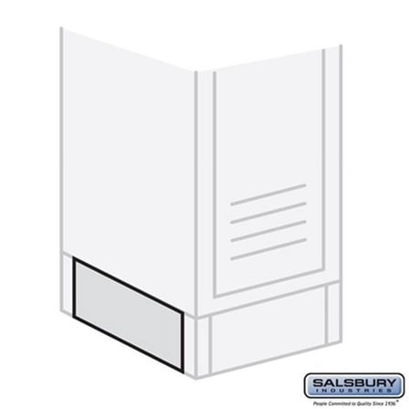 End Base - for 12 Inch Deep Metal Locker - Gray