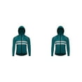 thumbnail image 1 of Sonducket Chaqueta de ciclismo abrigo con capucha para correr rompevientos chaleco reflectante a prueba de viento impermeable mujer manga larga Azul oscuro 3XL/EUR 2XL 2Conjunto, 1 of 6