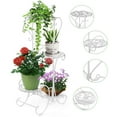 thumbnail image 5 of 4-Tier/5-Tier Plant Stand Plant Shelf ,Multiple Flowers Pot Holder Display Shelf Home Garden Ornaments Indoor Outdoor Patio Corner Balcony Home Decor, 5 of 9