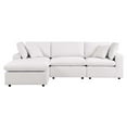 thumbnail image 2 of Modway Commix 4-Piece Outdoor Patio Sectional Sofa in White, 2 of 10