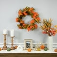 thumbnail image 3 of Northlight Leaves, Pinecones and Berries Artificial Fall Harvest Wreath, 24-Inch, Unlit, 3 of 6