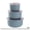 Gray, variant on 3-Piece Wheat Straw Nesting Bowls with Lids Leak-Proof Microwave and Freezer Safe Set in Gray Pink Blue White