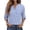 26#Light Blue, variant on Women's Button Down Shirts V Neck Long Sleeve Tops Casual Work Shirt with Pocket S-2XL