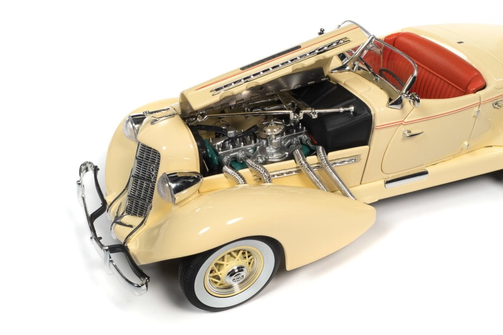 1935 Auburn 851 Speedster, Cream/Ivory - Auto World AW297
